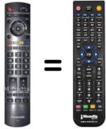 Gleichwertige Fernbedienung Panasonic N2QAYB000181