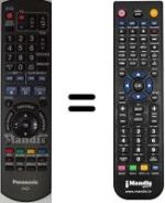 Gleichwertige Fernbedienung Panasonic DMRE-X768