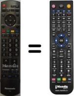 Gleichwertige Fernbedienung Panasonic TH-42PY800P