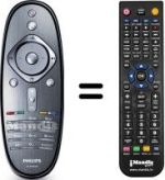 Gleichwertige Fernbedienung Philips 46PFL7695M / 08