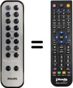 Gleichwertige Fernbedienung Philips 996510005594