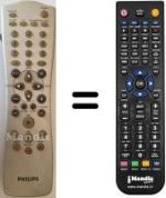 Gleichwertige Fernbedienung Philips DVD-R70 / 001