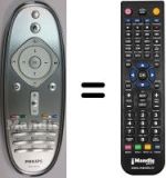 Gleichwertige Fernbedienung Philips 46PFL8605H / 12