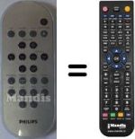 Gleichwertige Fernbedienung Philips MCM240