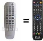 Gleichwertige Fernbedienung Philips 996500026793