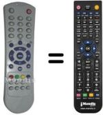 Replacement remote control Medion TM64