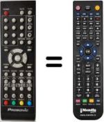 Replacement remote control Denver TFD2621