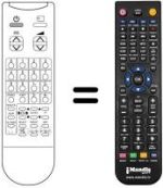 Replacement remote control Daewoo 2075ST