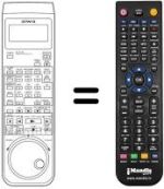 Gleichwertige Fernbedienung Aiwa HV-F95AE