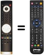 Gleichwertige Fernbedienung Telesystem TS37 FULL HD