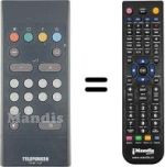 Replacement remote control Telefunken PCA114MCX