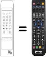 Replacement remote control RC1420