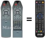 Replacement remote control Seleco SV1000