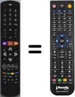 Replacement remote control Thomson 42 FU 5553