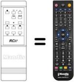 Gleichwertige Fernbedienung Hitachi RC37