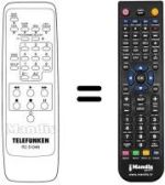 Replacement remote control RC5104N