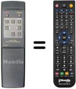 Replacement remote control RC58