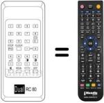 Replacement remote control RC80