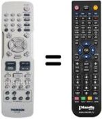 Replacement remote control Telefunken RCT192DB1