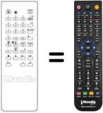Replacement remote control RM633