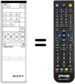 Replacement remote control Sony KV-1462UB