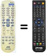 Gleichwertige Fernbedienung JVC XV-N5