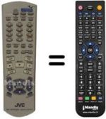 Gleichwertige Fernbedienung JVC XV-FA92