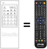 Replacement remote control Radiomarelli RM204