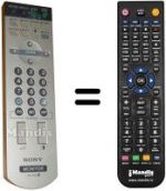 Gleichwertige Fernbedienung Sony 1-478-991-13