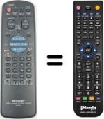 Replacement remote control Sharp VC-MH60GM