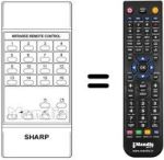 Replacement remote control RRMCG0454CESA