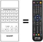 Replacement remote control RRMCG0456CESA