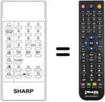 Replacement remote control RRMCG0483CESB