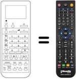 Replacement remote control Sharp RRMCG0552CESA