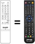 Replacement remote control RRMCG0777PESA