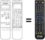 Replacement remote control Sharp RRMCG0827GESA
