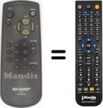 Replacement remote control Sharp 37AM23S