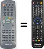Replacement remote control RRMCG1061SA