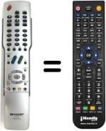 Replacement remote control Sharp LC-37GA3H