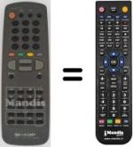 Replacement remote control RRMCG1065SA