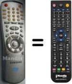 Gleichwertige Fernbedienung Samsung SV-DVD1E