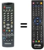 Gleichwertige Fernbedienung Samsung AA59-00107B