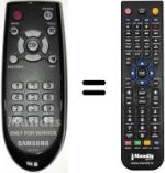 Gleichwertige Fernbedienung Samsung LE37A567P2W/XXE