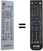 Gleichwertige Fernbedienung Samsung BN59-00217B