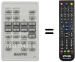 Replacement remote control Sanyo SUP8930