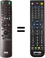 Gleichwertige Fernbedienung Sony KE42TS2U