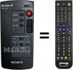 Gleichwertige Fernbedienung Sony RMT-502