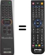 Gleichwertige Fernbedienung Sony KV-25X1E