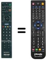 Gleichwertige Fernbedienung Sony KDL-26V4710