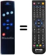 Replacement remote control Bush TP 700 EASYCONTROL
